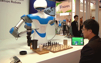 Robot Playing Chess